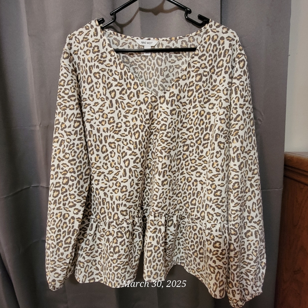 Leopard Print Blouse